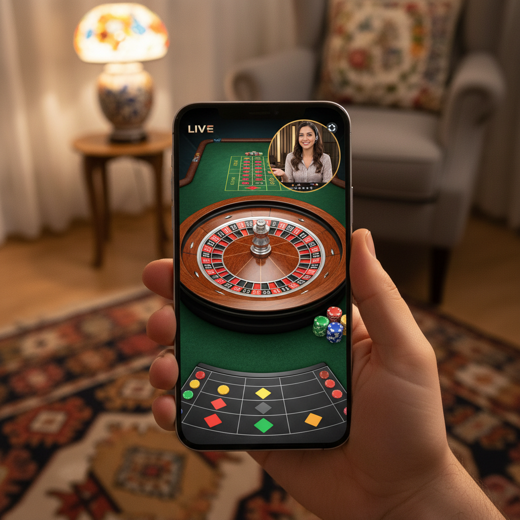 Hitpot Evolution casino mobil sitesi üzerinden canlı rulet oynamak oldukça kolaydır.